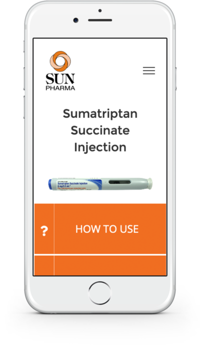 Sun Pharma Sumatriptan Injection Mobile Website