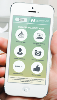 Introducing Concierge Care for the Emergency Department displayed on phone