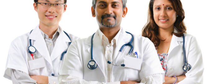Multiracial doctors