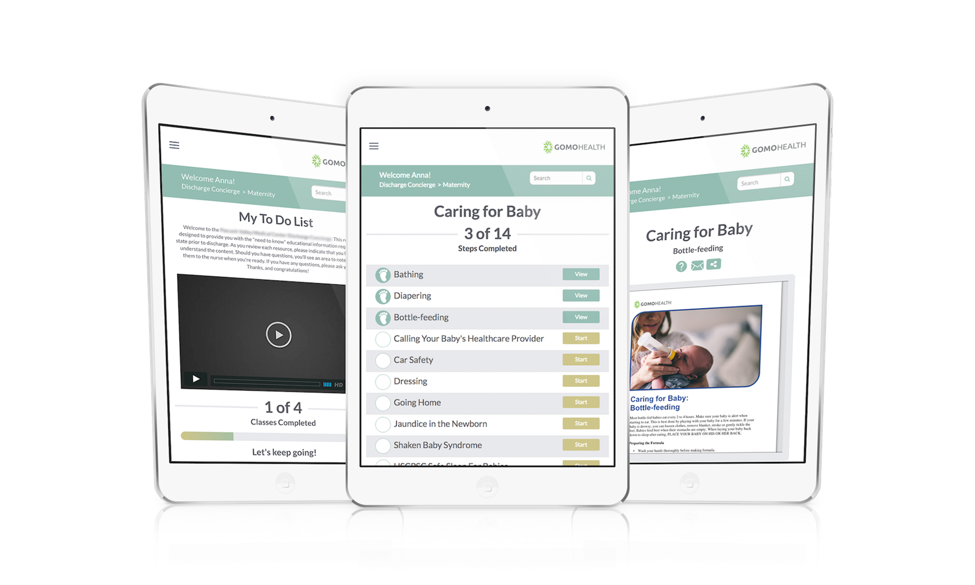 discharge concierge displayed on phone screen