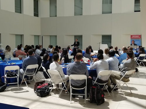 Bob Gold spoke with MHA students at Seton Hall University.