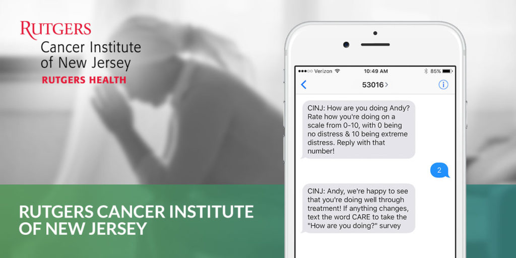GoMo Health Client: Rutgers Cancer Institute of New Jersey