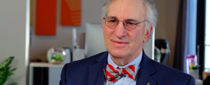 A distinguished individual in a formal setting.