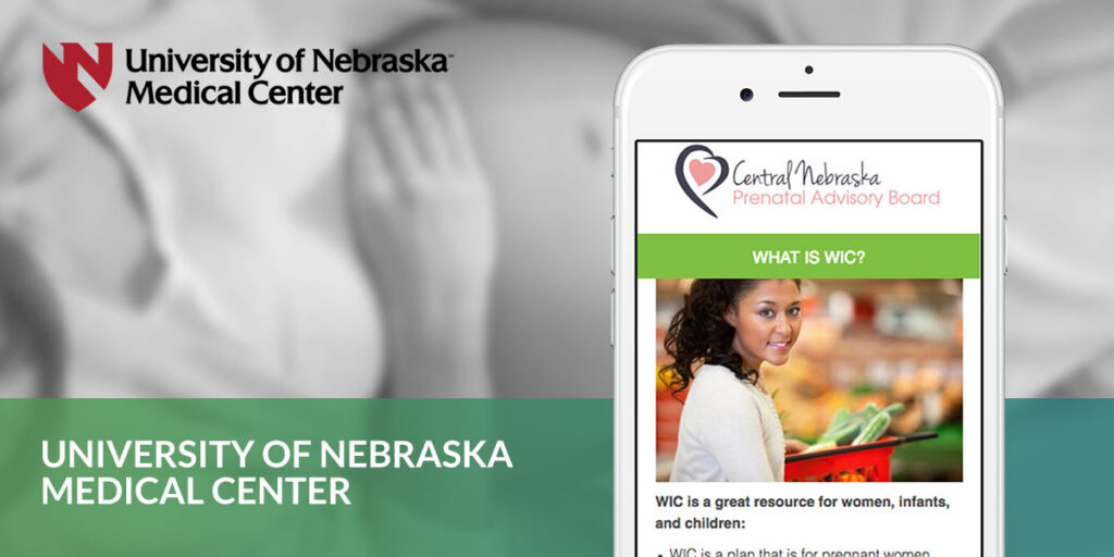 University of Nebraska Medical Center text message displayed on phone screen.