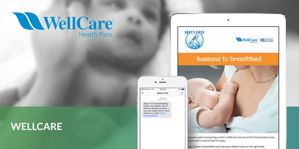 Baby's First Reasons to breastfeed displayed on tablet and phone screen.