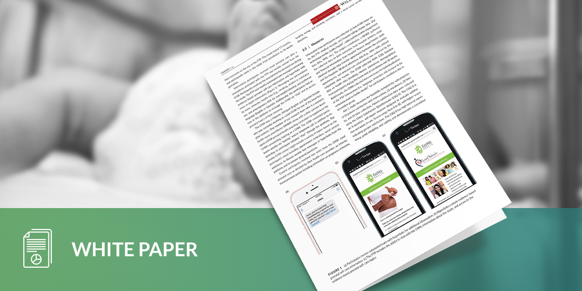 WHITE PAPER: Successfully leveraging mobile technology to reduce preterm births