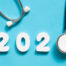 Healthcare 2020 Graphic: 2020 with bottom of stephoscope as final 0