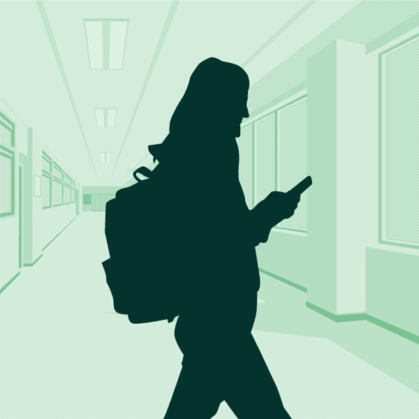 Adulthood Silhouette of a woman walking