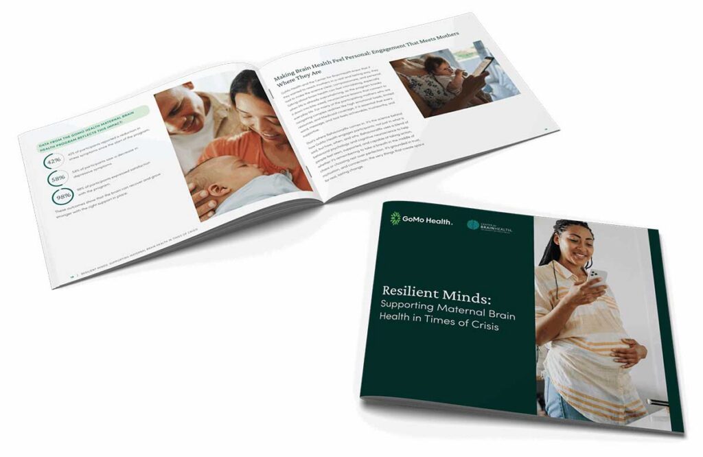 Resilient Minds: Supporting Maternal Brain Health in Times of Crisis Resilient Minds maternal brain health report with mother and baby