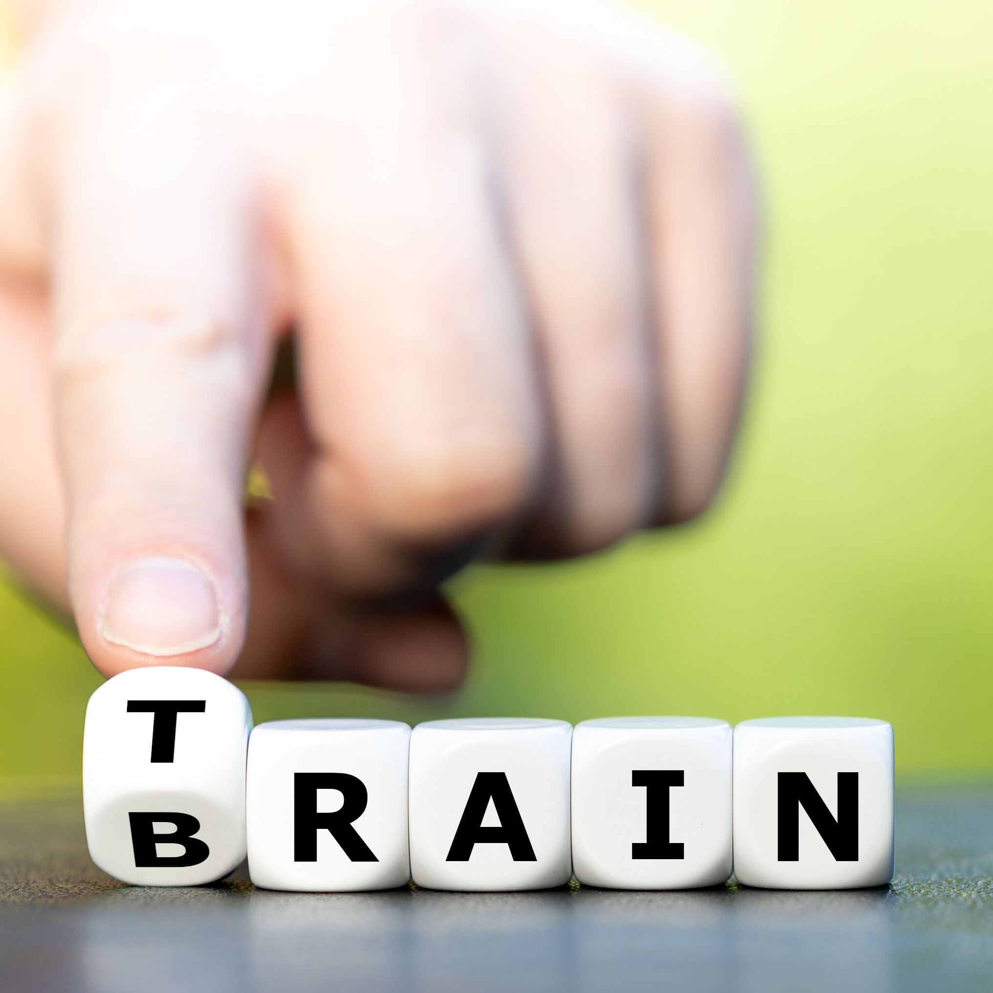 Train,Your,Brain.,Dice,Form,The,Words,Train,And,Brain. Taking a Brain Health Approach to Substance Use Recovery