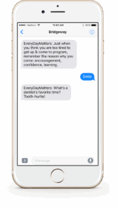 Bridgeway Message Track Mobile Mockup