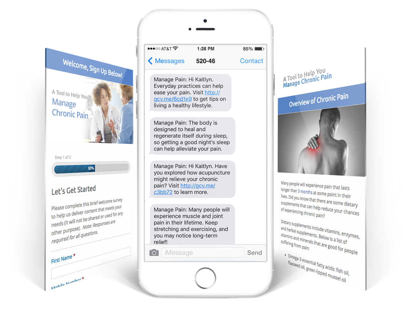 MedIQ Chronic Pain Screen Mockup